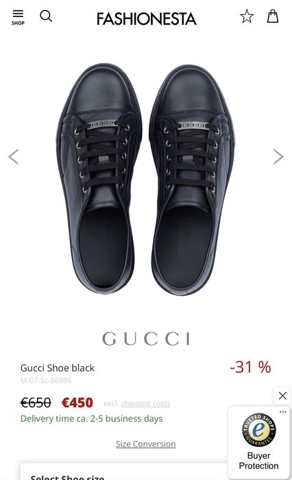Sneakers Pantofi Gucci piele barbati Autentici