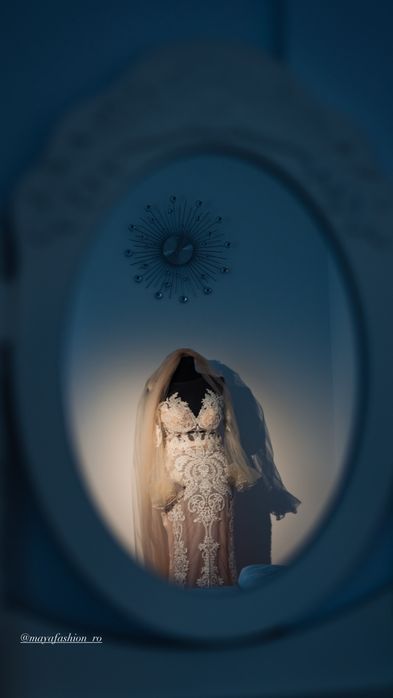 Vand Rochie de mireasă, stil diafan. Marime xs-s