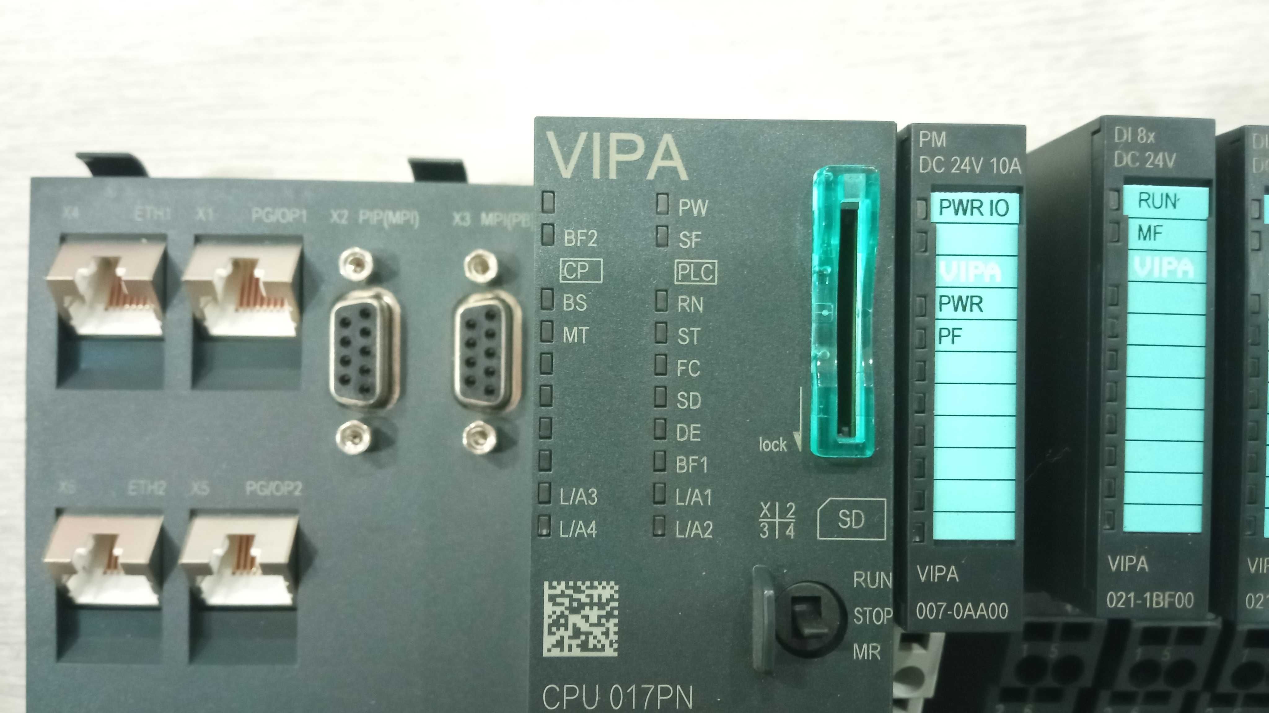 Automat programabil PLC VIPA/Yaskawa 017-CEFPR00 si module I/O