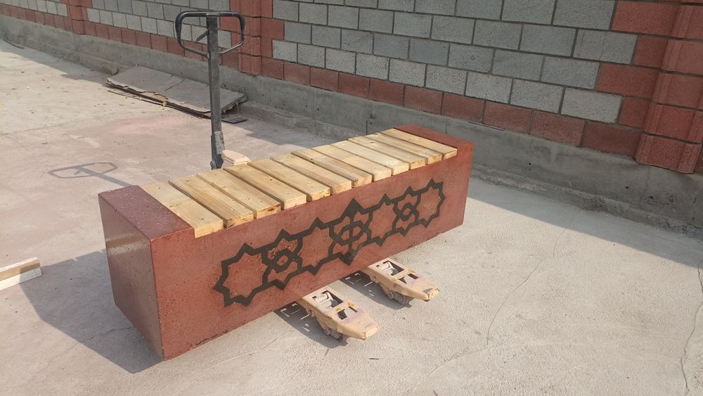 Фибробетоний скамейка гранитниц