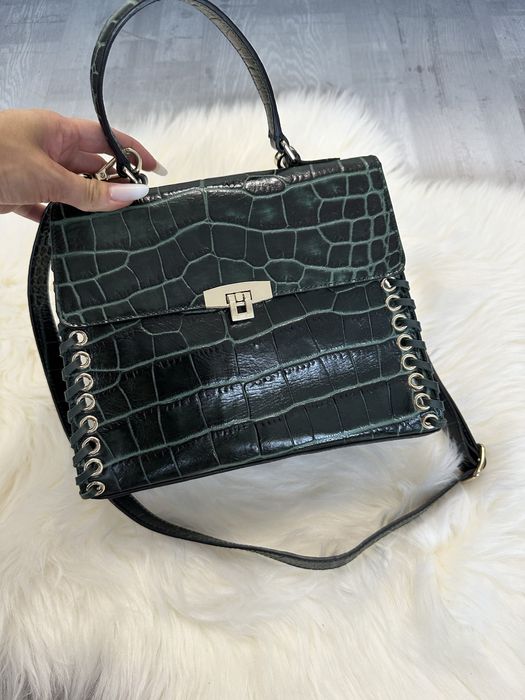 Geanta din piele Massimo Dutti