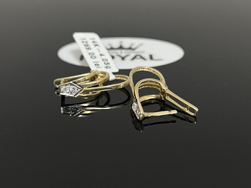Bijuteria Royal CB : Cercei dama aur 14k 4,03 gr