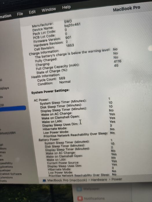 Macbook pro retina 2019, 13 inch, i7, touchbar, 16 gb ram