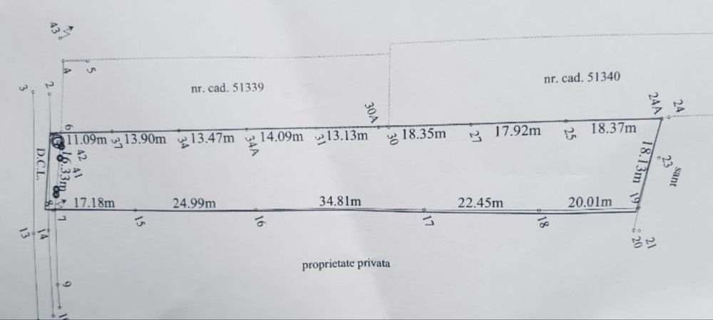 VAND TEREN CASA- Zona Padurea Mociar