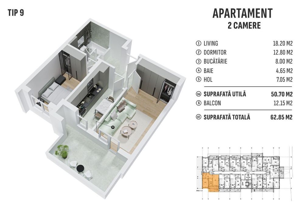 Apartament 2 camere,Metrou Berceni