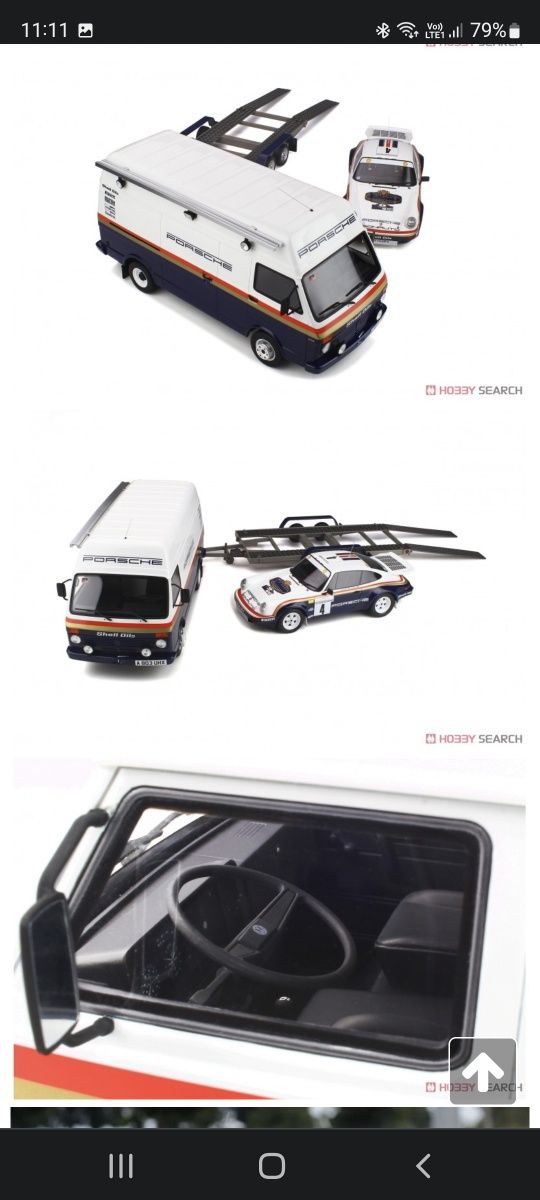 Macheta Set Rally Vw Lt+Porsche 911 Rothmans, 1/18,Ottomobile