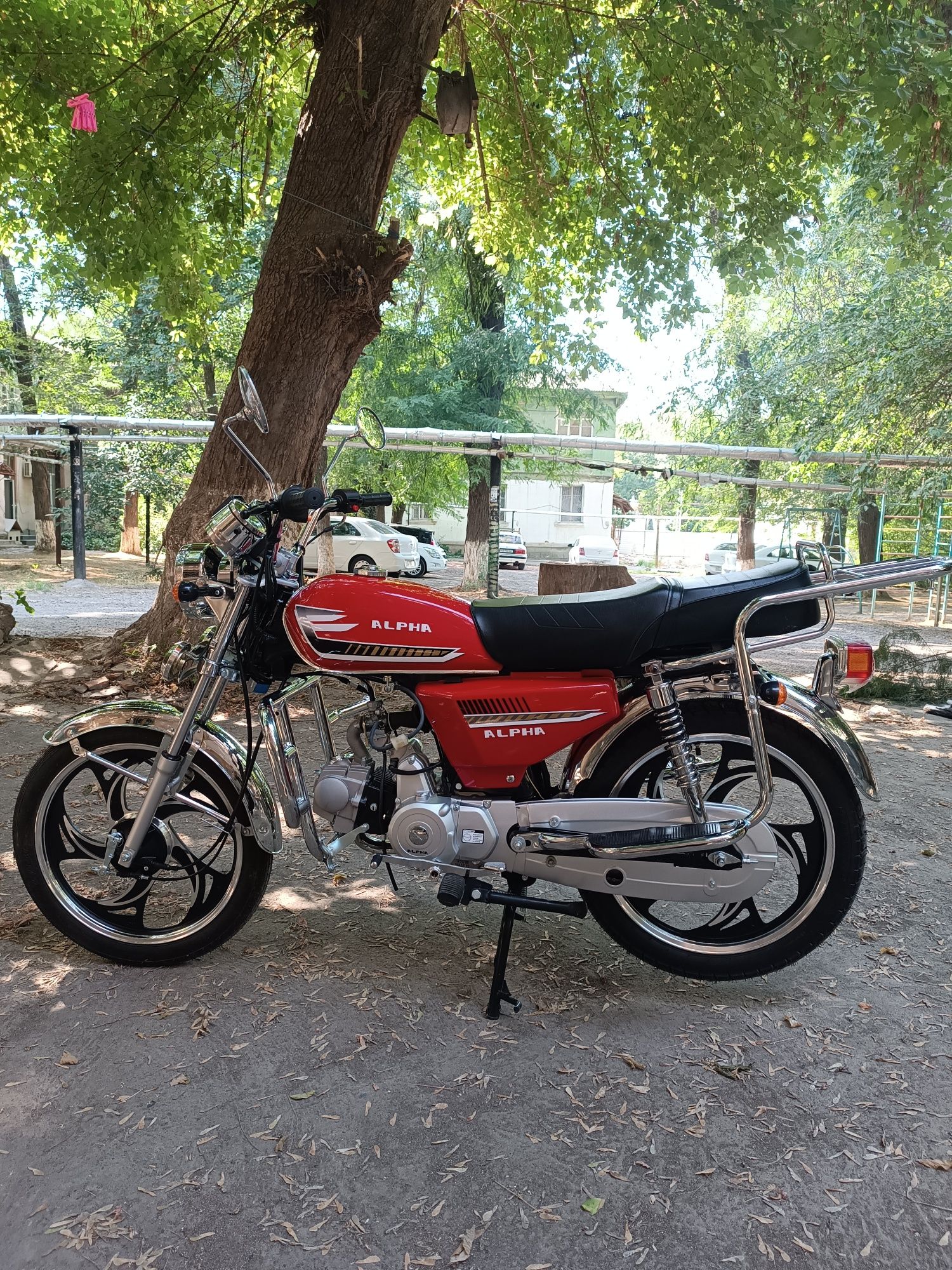 Продаю мапед ALFA 110куб новый пробег 30км асака диски.