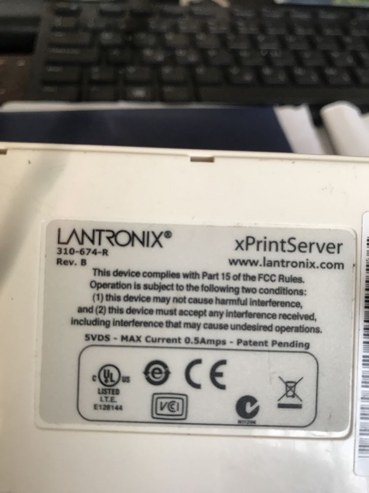 Print server iphone Lantronix xprintserver network edition