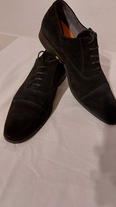 Pantofi barbati - masura 43 - piele intoarsa-negri