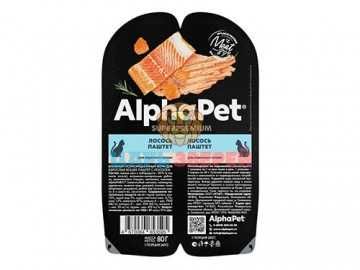 AlphaPet (АльфаПет) - Superpremium, Влажный корм для кошек 80 г
