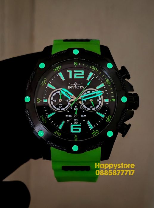INVICTA Axis Black/Green 50mm, Инвикта нов ръчен часовник