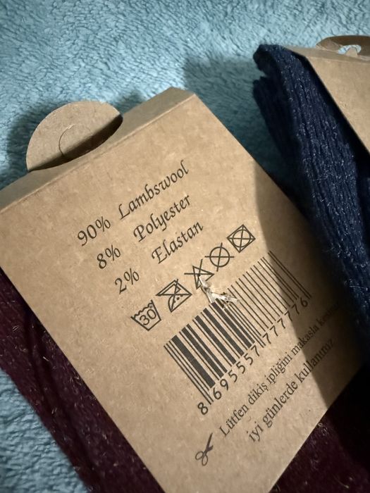 Sosete 90% lână noi