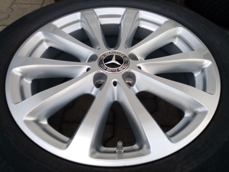 Jante originale Mercedes E class W 213, 17" cu anvelope de iarnă.