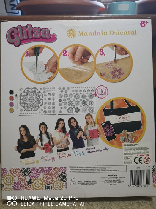 Srt mandale orientale cu sclipici