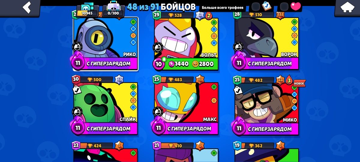 Аккаунт в Brawl stars