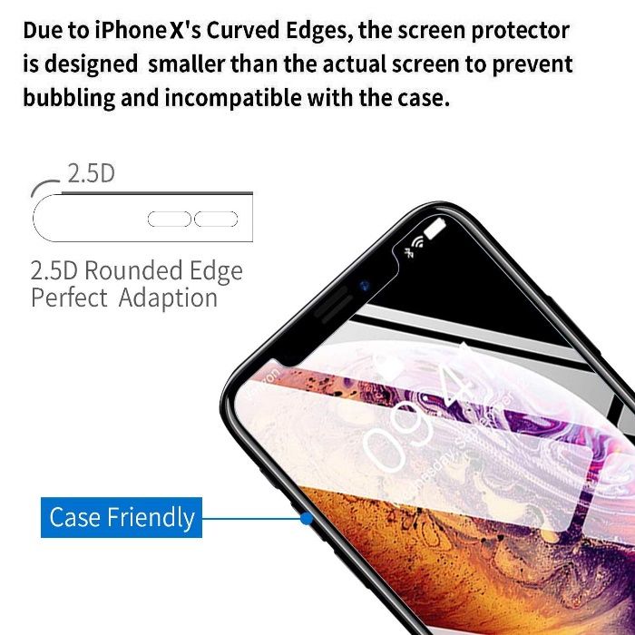 Стъклени протектори за iphone 5/5s / iphone X/XS