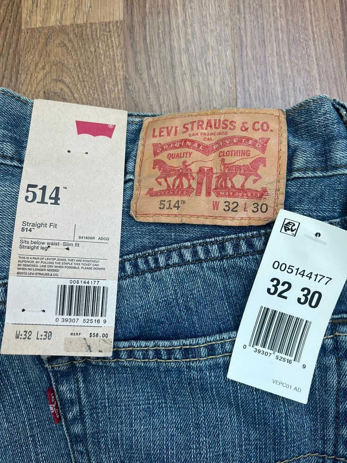 Levi's® 514 W32/L30 USA, легендарные мужские джинсы из США