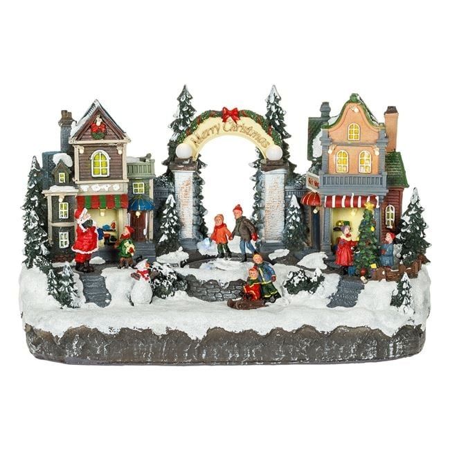 Коледно селце със звук,музика и светлина