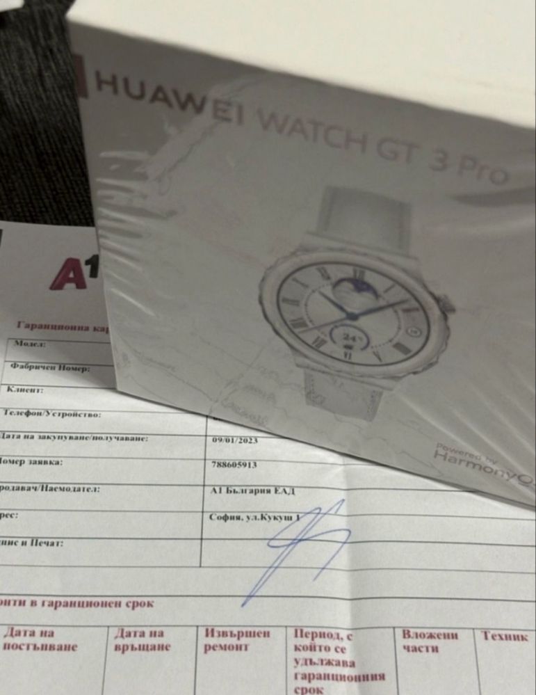 41mm Huawei watch GT 3 Pro Гаранция A1 2025г Ceramic White Leather GT3