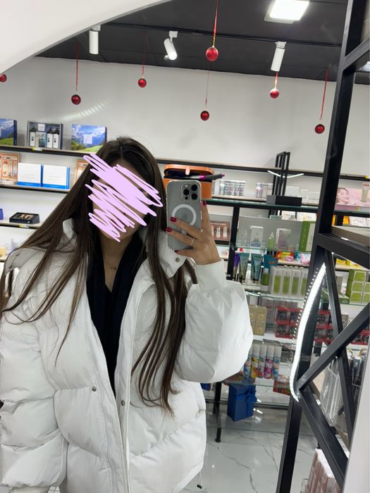 Куртка женская белого цвета Корея