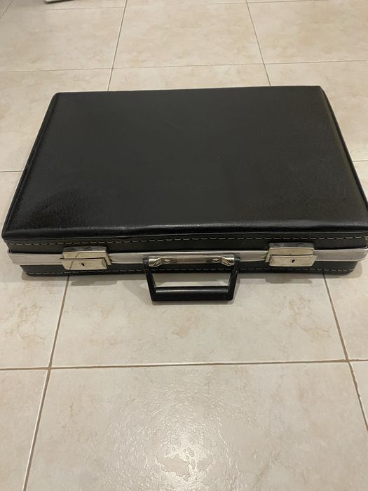 Ретро кожен куфар - винтидж стил, 40/30 см