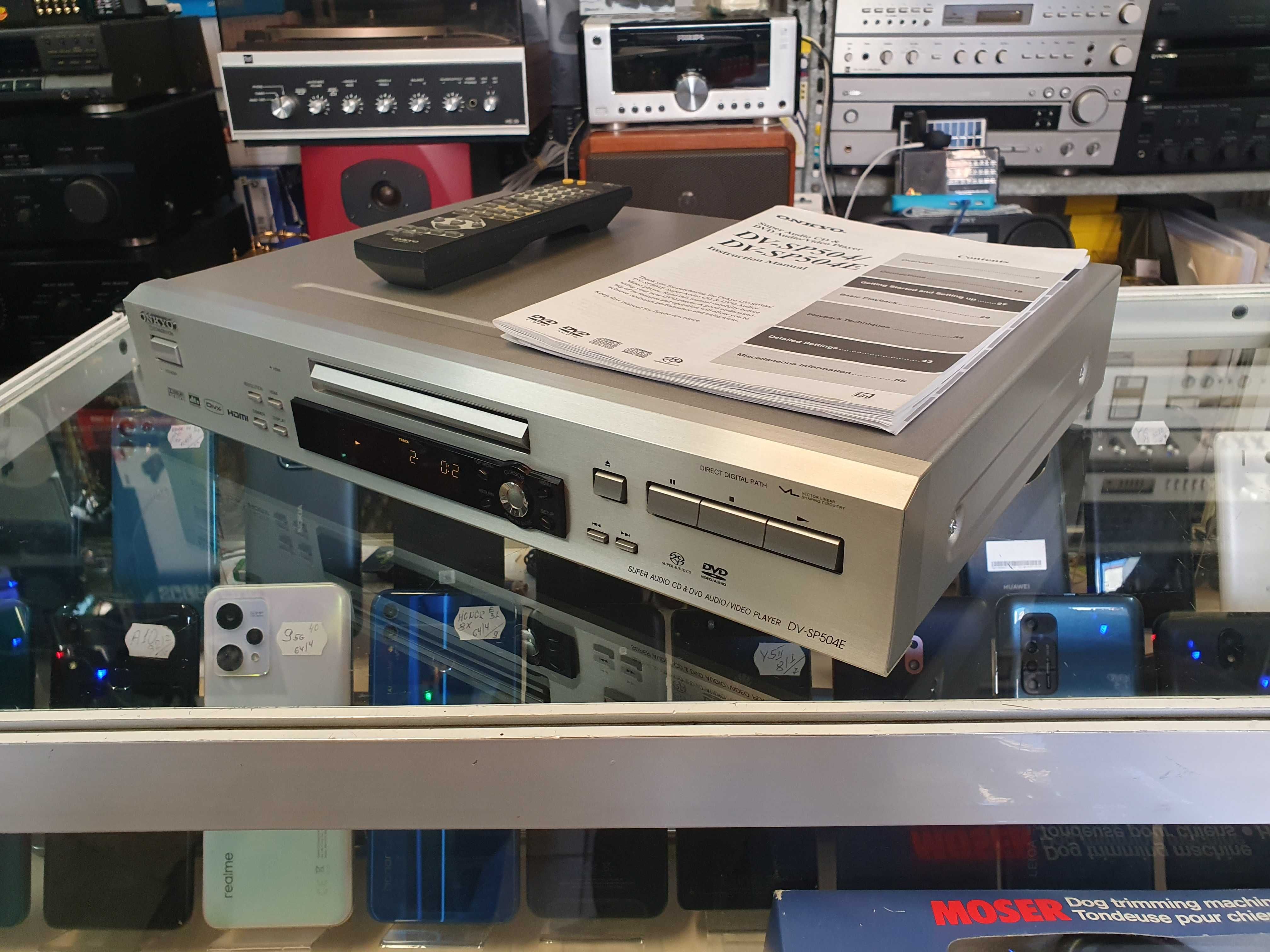 CD Player ONKYO DV-SP504E Super Audio CD & DVD Audio