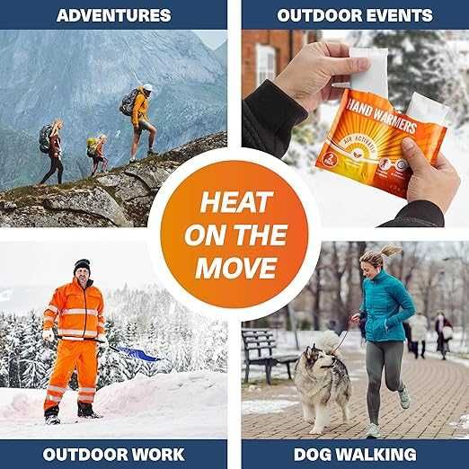 Еднократни затоплящи грейки за ръце Bramble 80 броя