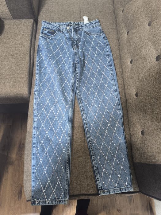 Женские брюки со стразами Турция