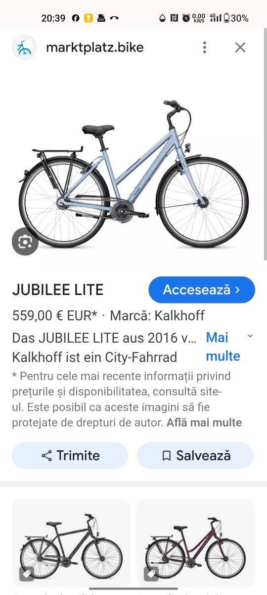 Bicicletă Kalkhoff Germania