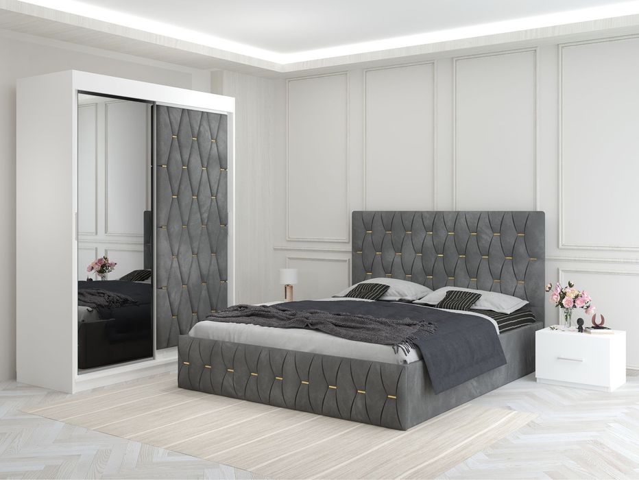 Set mobila dormitor tapitat