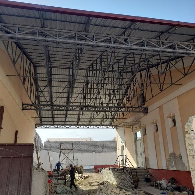 Sizlar uchun xar xil turdagi tom issiqxona stadion va naveslar tayyorl