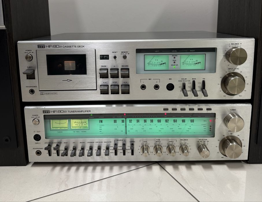 Аудио сет ITT ресивър HIFI 8033, Дек HIFI 8021, тонколони ITT