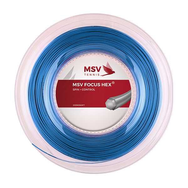 MSV FOCUS HEX racordaj tenis grosime 1.23 galben neon rosu albastru