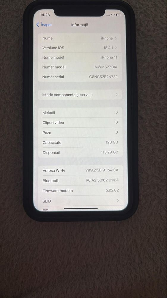 Iphone 11 mov 128 Gb