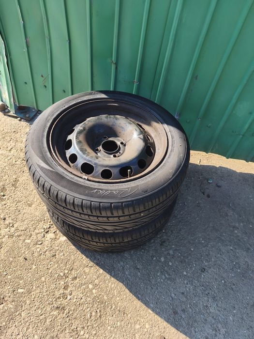 Set jante tabla r16 4x108 Peugeot Citroen cu anvelope m+s