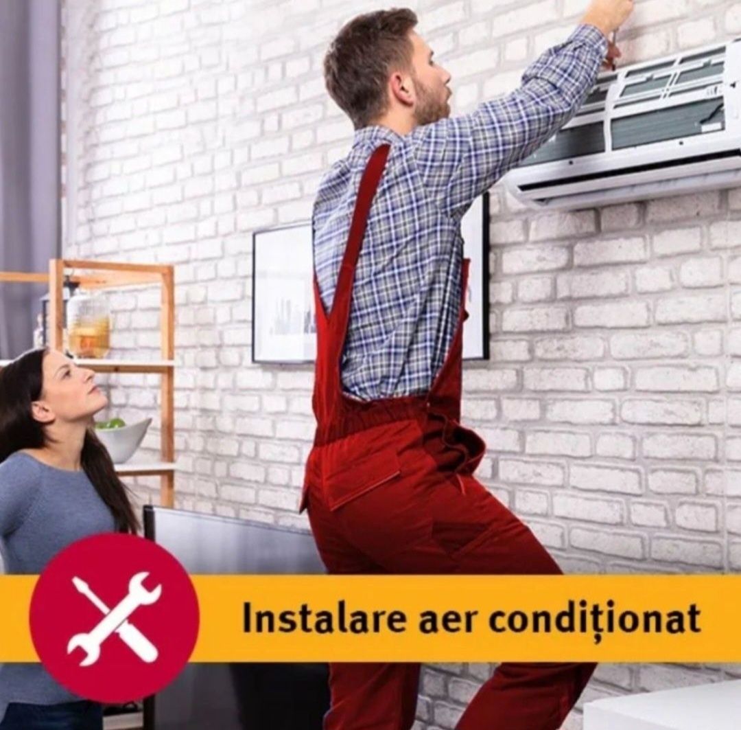 550 lei Montaj/instalare Aer Conditionat ( Autorizatie AGFR )