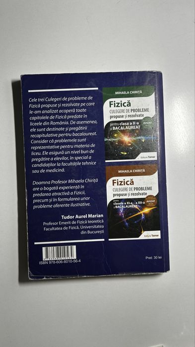 CULEGERE Fizica pt clasa a IX-a si BAC