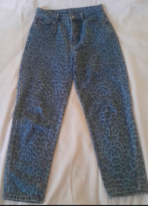 Дамски  дънки с тигрови шарки