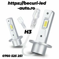 Set Două Becuri Led Cree H3 12000lumeni/120W/6500K Cu Can-bus