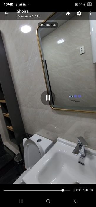 Сдаётся 2х комнатная новая люкс квартира в районе 6 микрорайон Оазис
