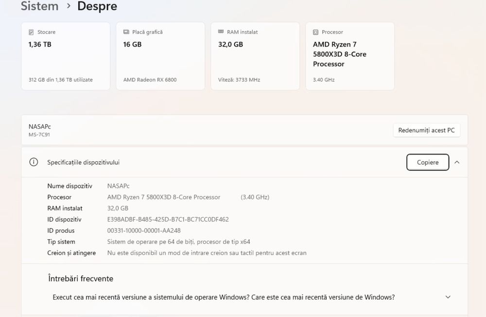 Placă video AMD Radeon RX 6800 ASRock – 16GB GDDR6