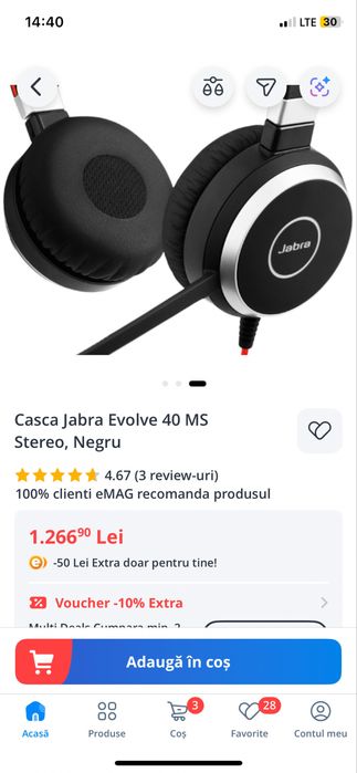 Casca jabra nu am cutia