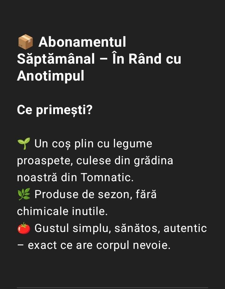Legume de sezon , produse naturale