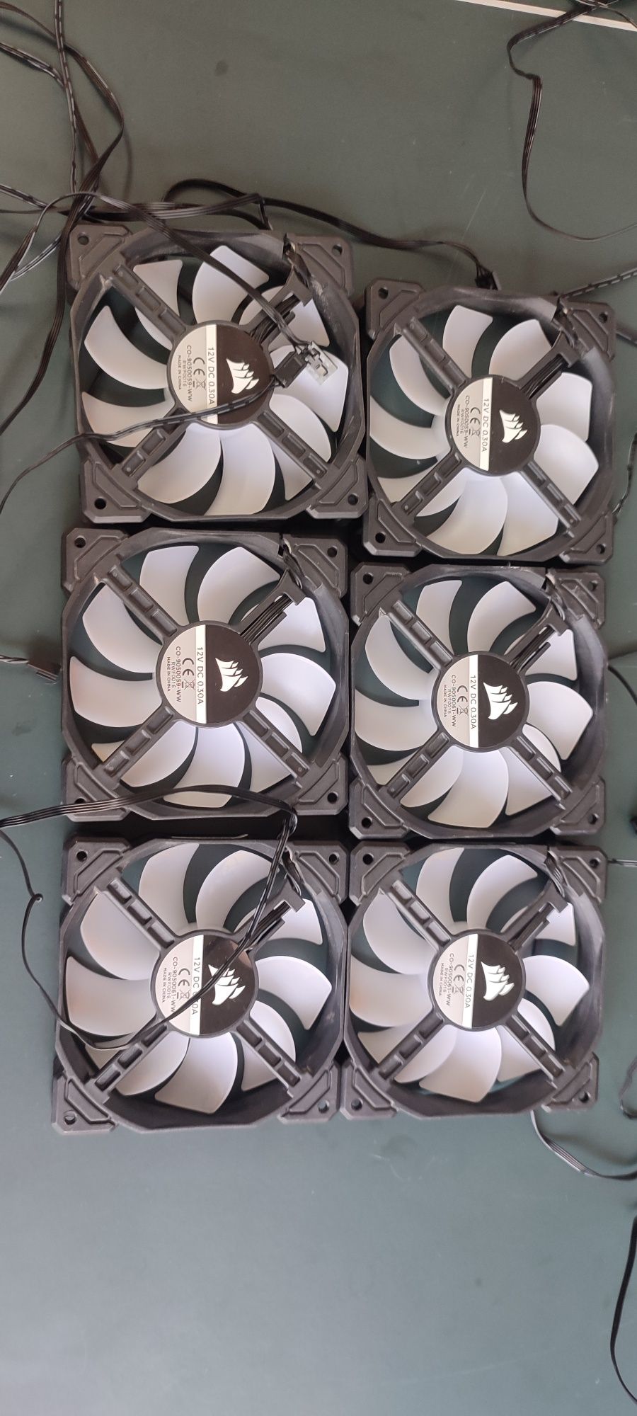 Lot 6 ventilatoare Corsair led Rgb 120mm