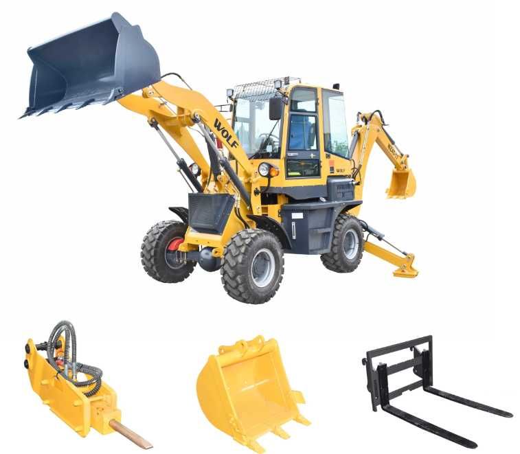 Buldoexcavator 1.6 tone Wolf
