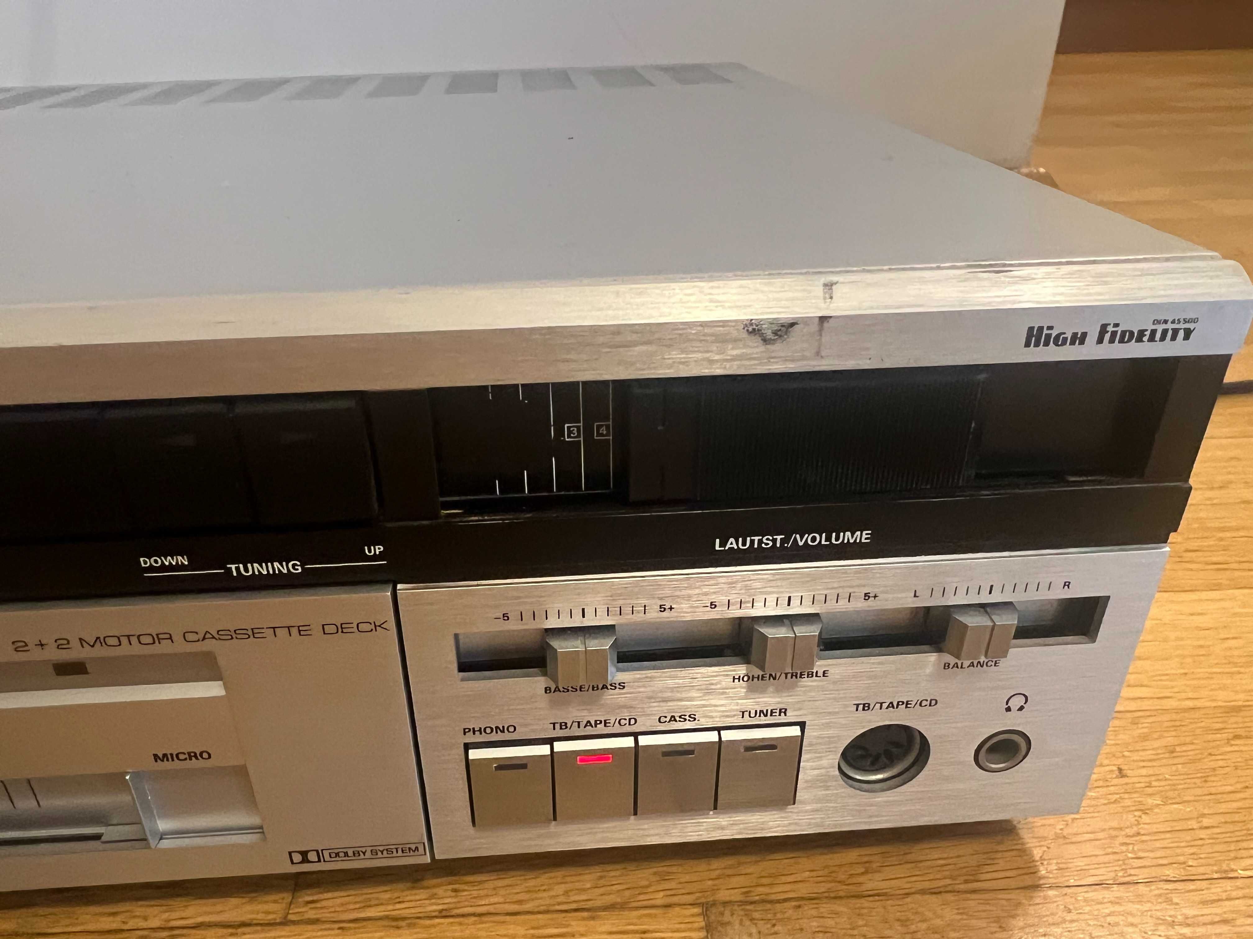 Винтидж HiFi стерео Дек Ресийвър GRUNDIG RCC 2000