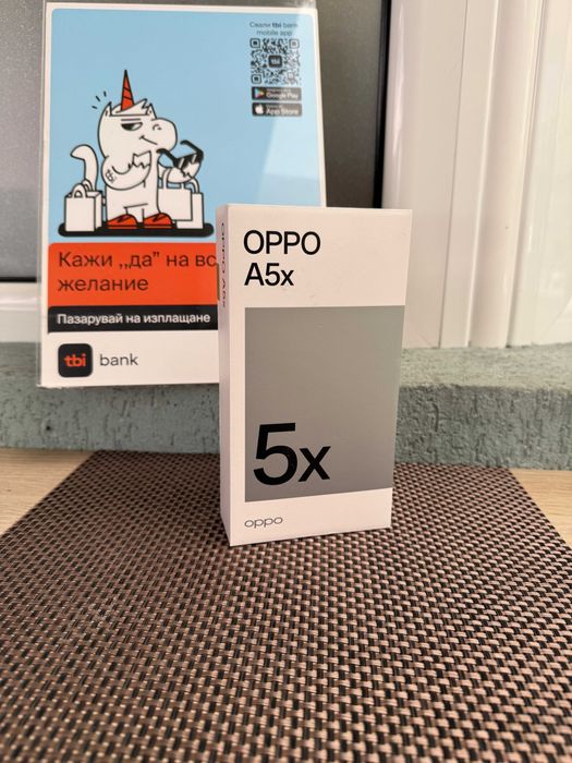 НОВ! OPPO A5X 4G ( BLACK BLUE, 4GB RAM, 128GB Storage)