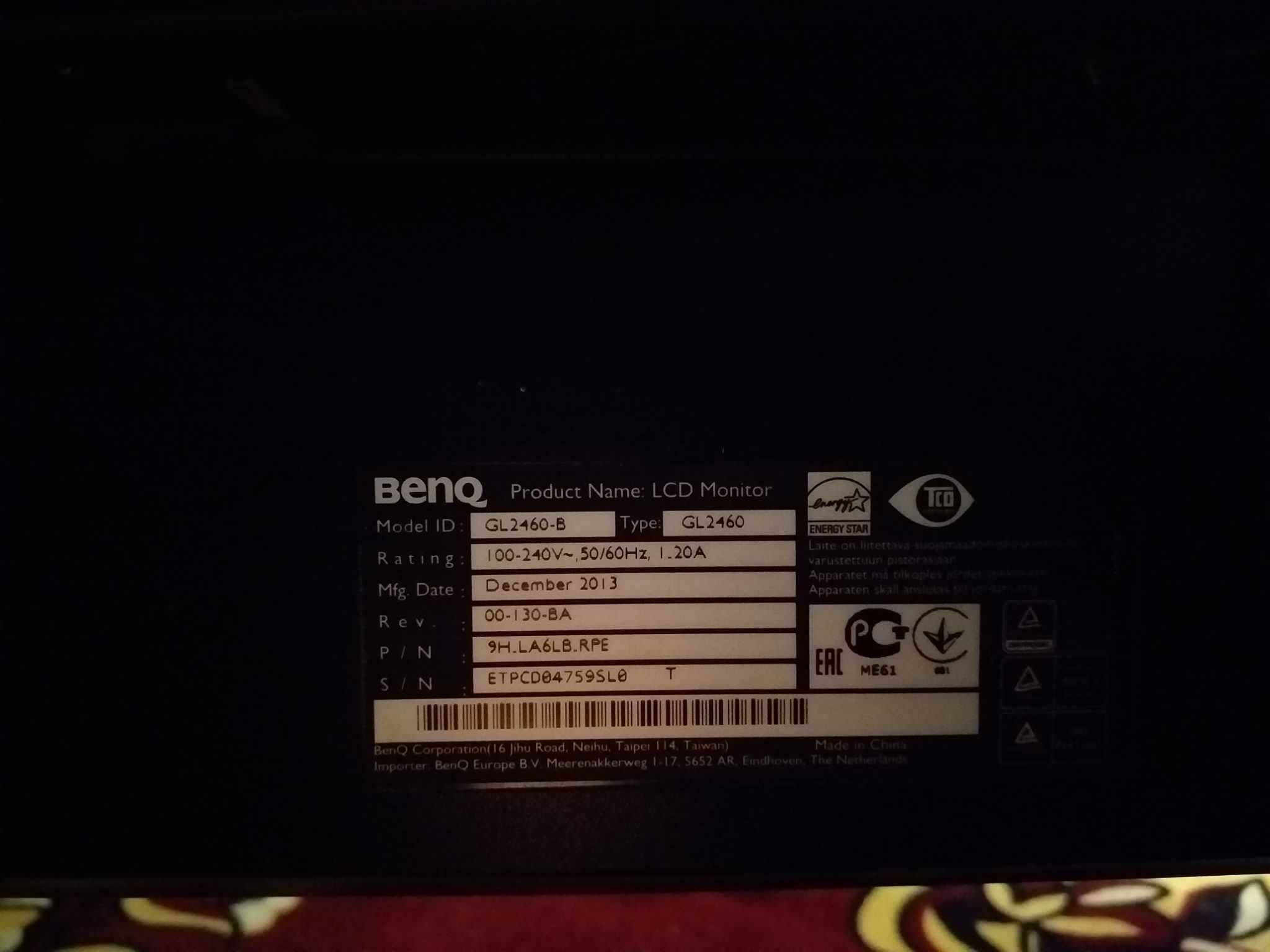 Monitor LED BenQ 24" (250 Lei)
