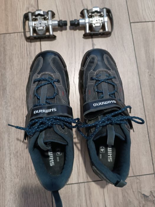 Pantofi Shimano SPD 43 + pedale SPD M323