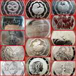 Zodiac Music Legends Bhutan Lunar monede lingou argint 999